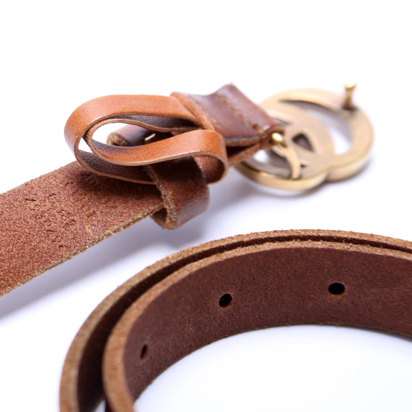 Gucci  GG Marmont Thin Belt Size / Brown