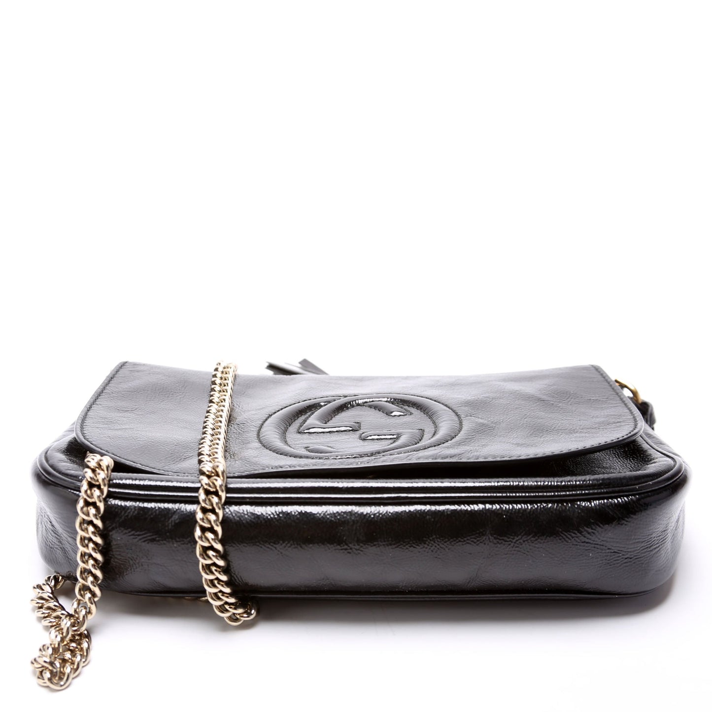 Gucci  Soho Chain Crossbody Medium Patent Black