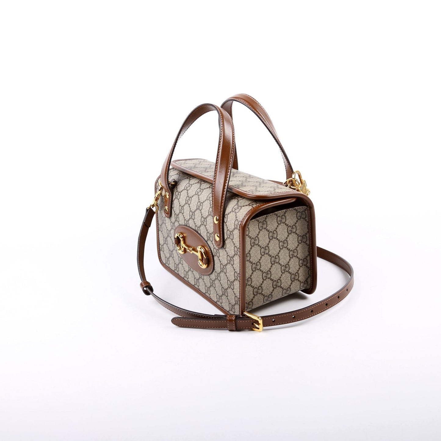 Gucci  GG Supreme  Horsebit Mini Top Handle Bag