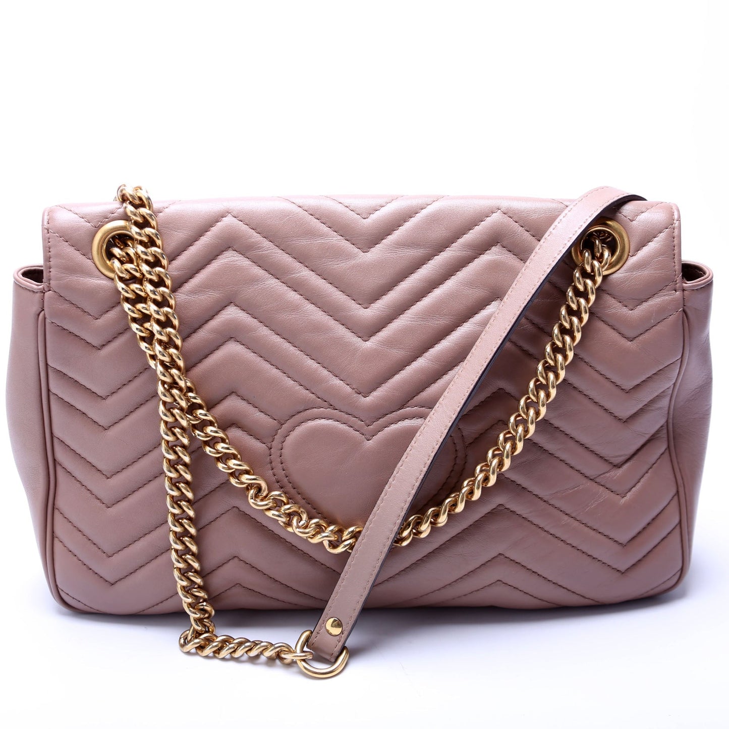 Gucci 443496 Marmont Leather Shoulder Medium Bag