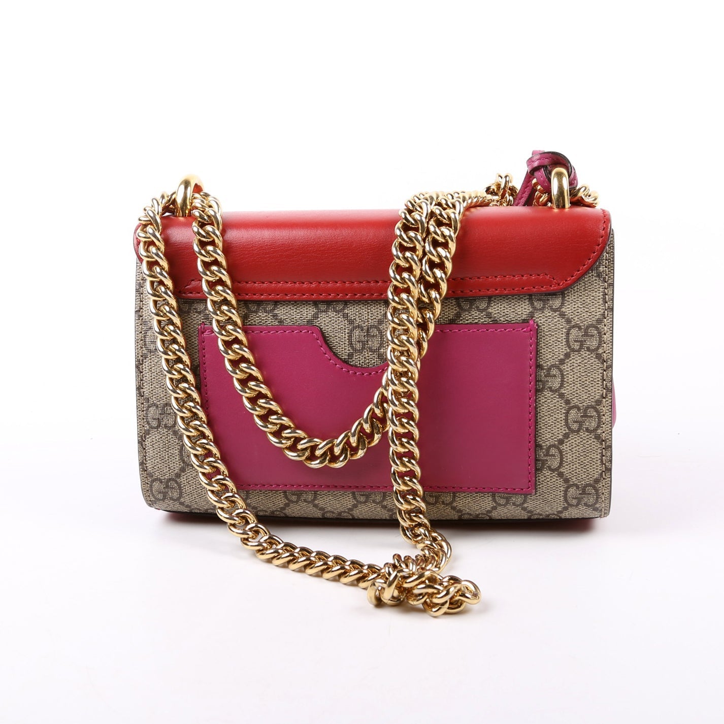 Gucci  Padlock GG Supreme Small Red