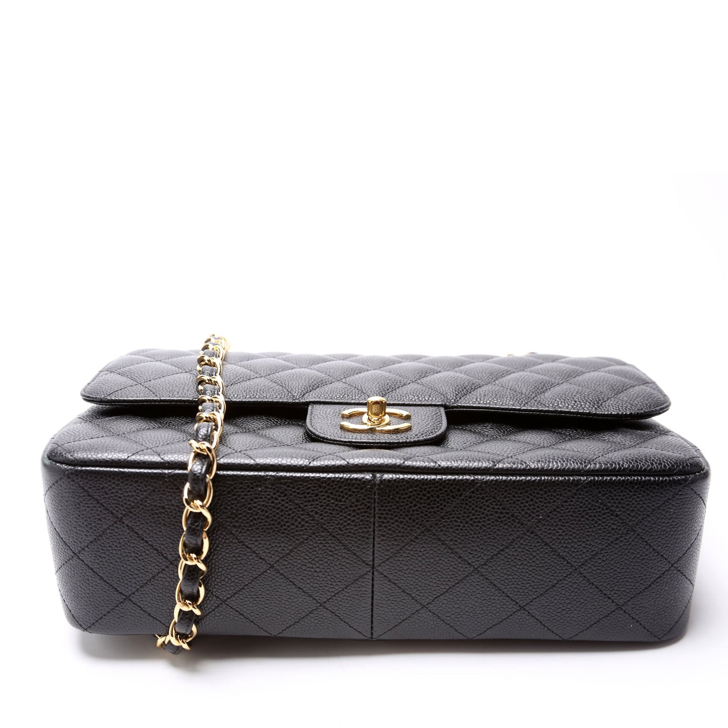 Chanel Classic Flap Jumbo Caviar 25-28M Black Bag