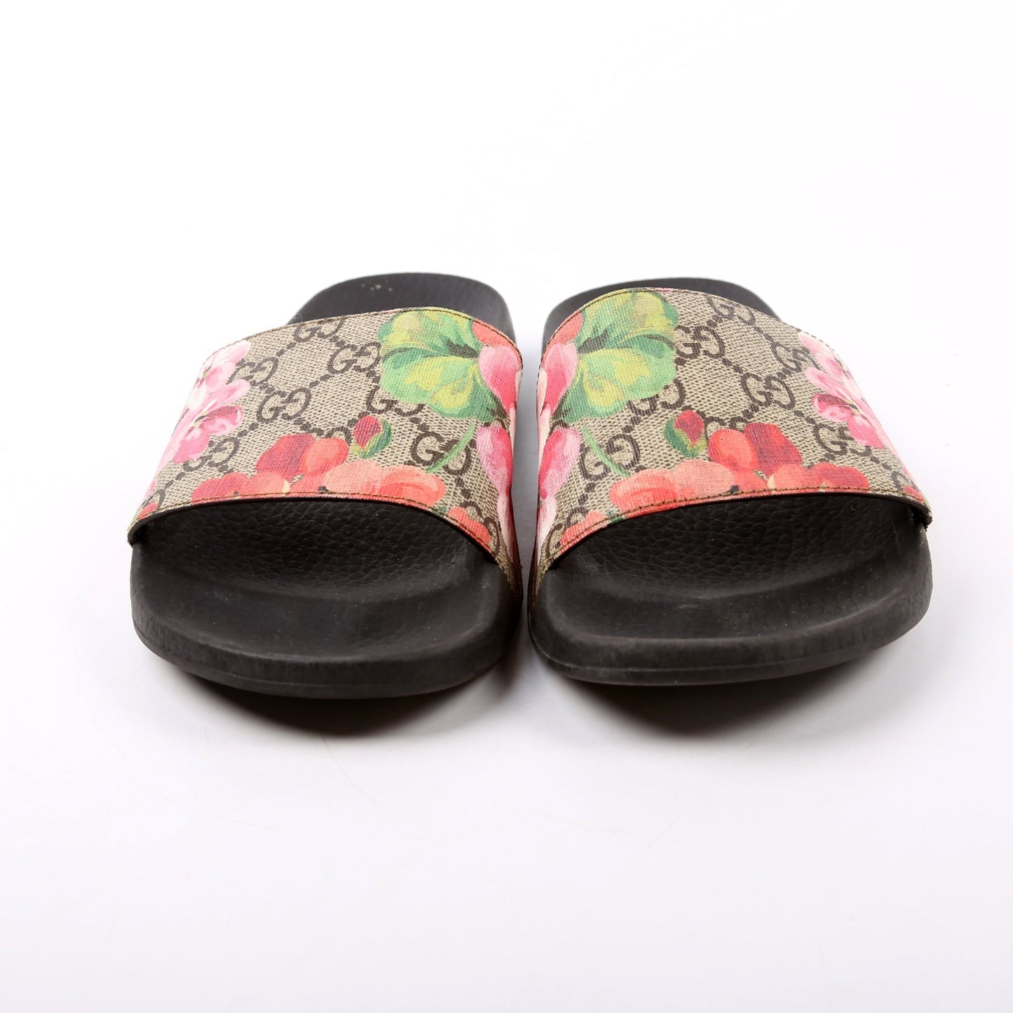 Gucci GG Blooms Slides Size  Beige/Multicolor