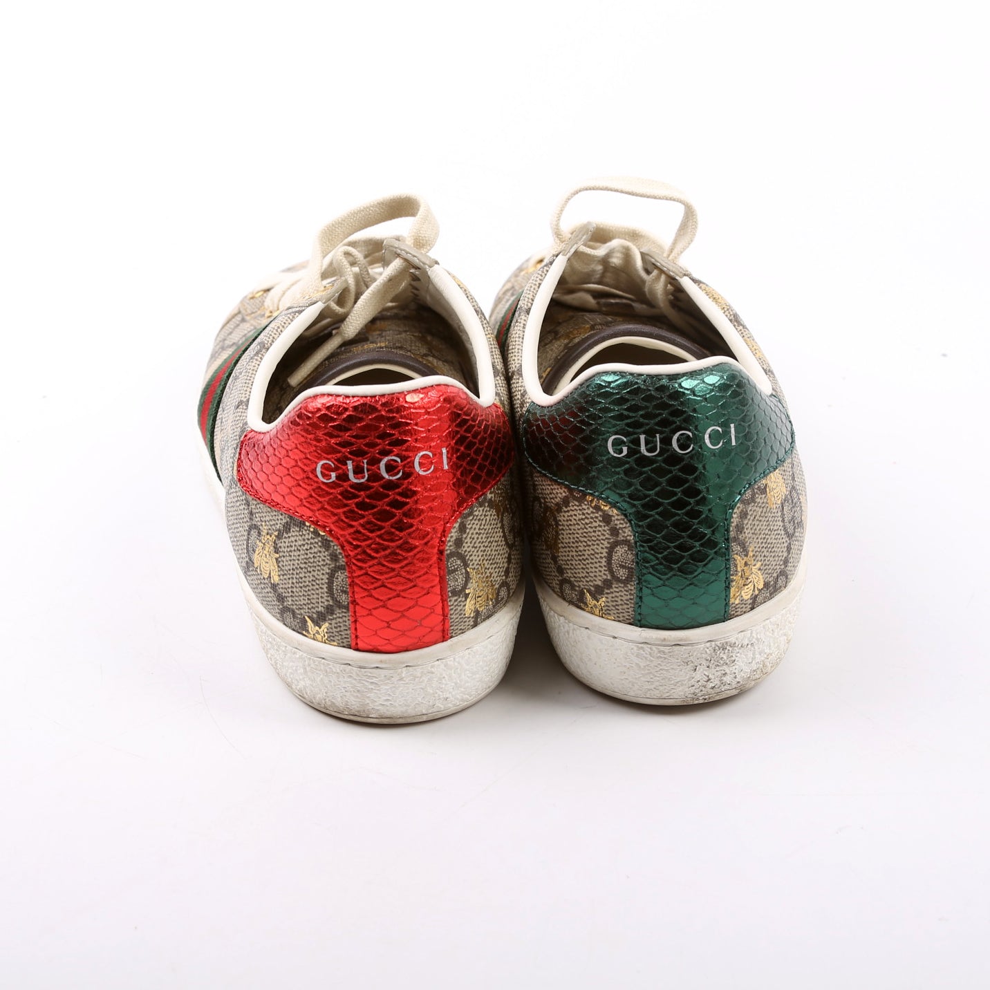 Gucci Ace Web GG Supreme Bee Sneakers Size  Beige/Multicolor