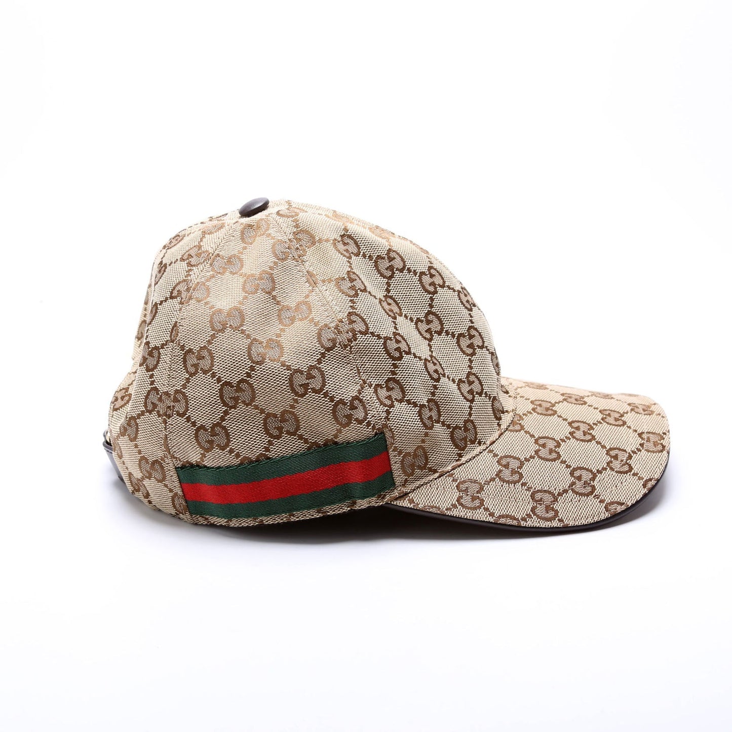 Gucci  GG Canvas Web Hat Size Medium Brown