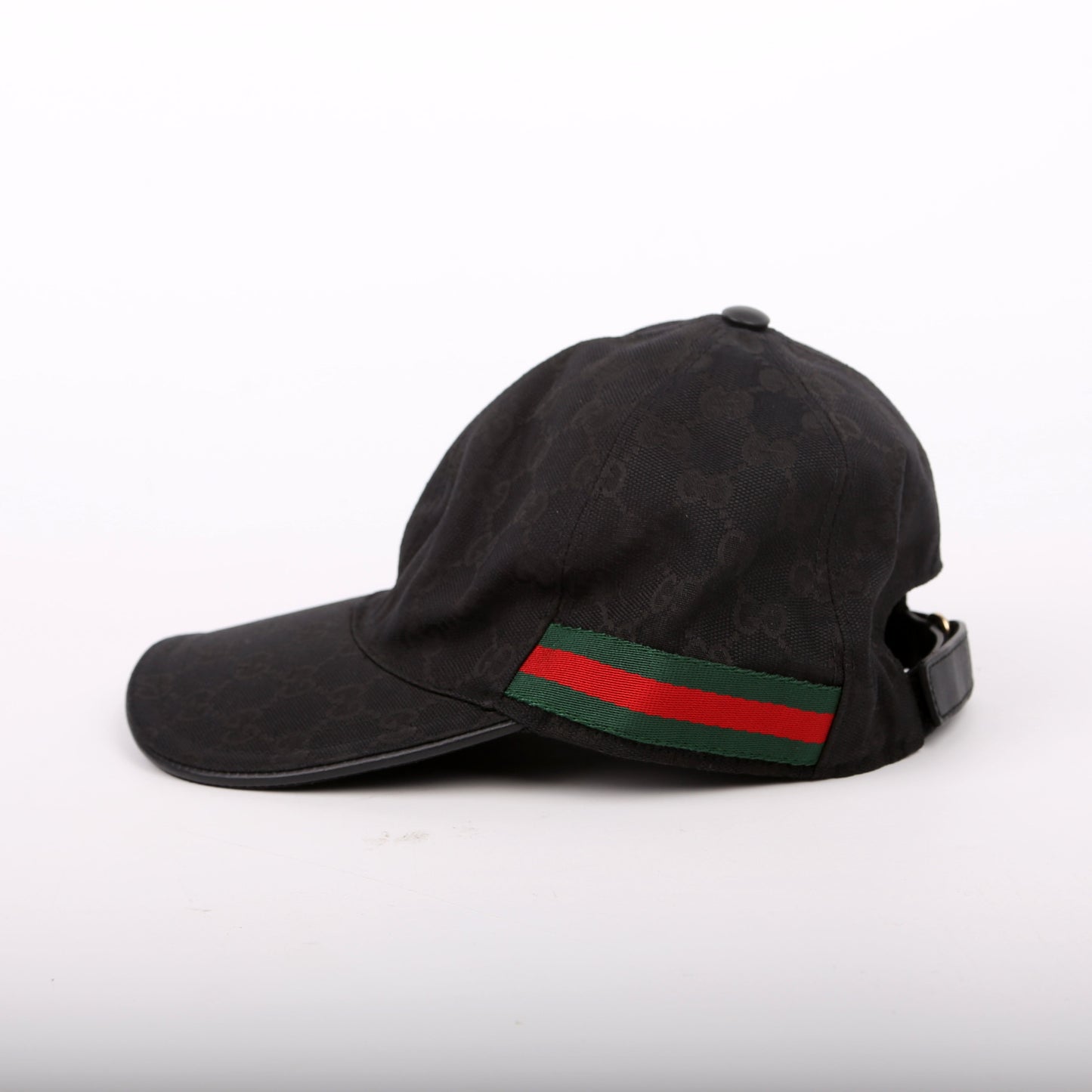 Gucci  GG Canvas Web Hat Size Medium Black