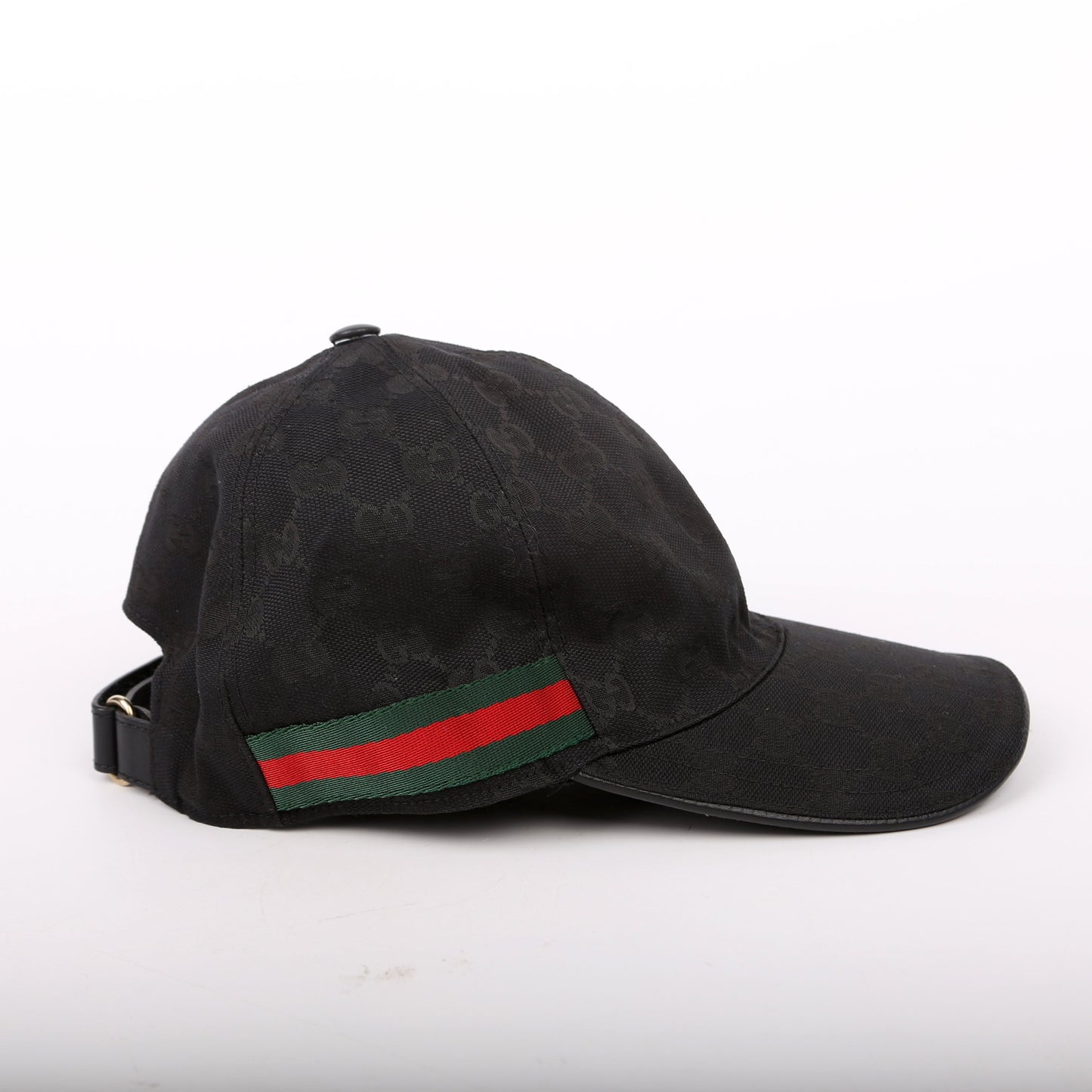 Gucci  GG Canvas Web Hat Size Medium Black