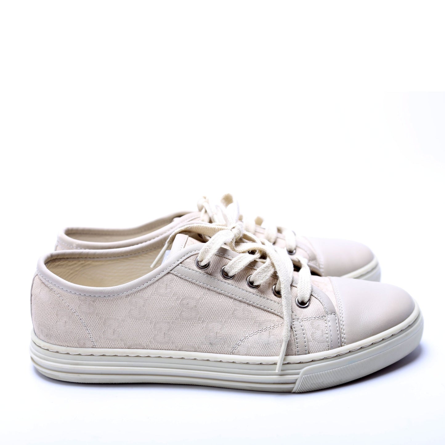 Gucci GG Canvas Low Top Sneakers Size  Grey
