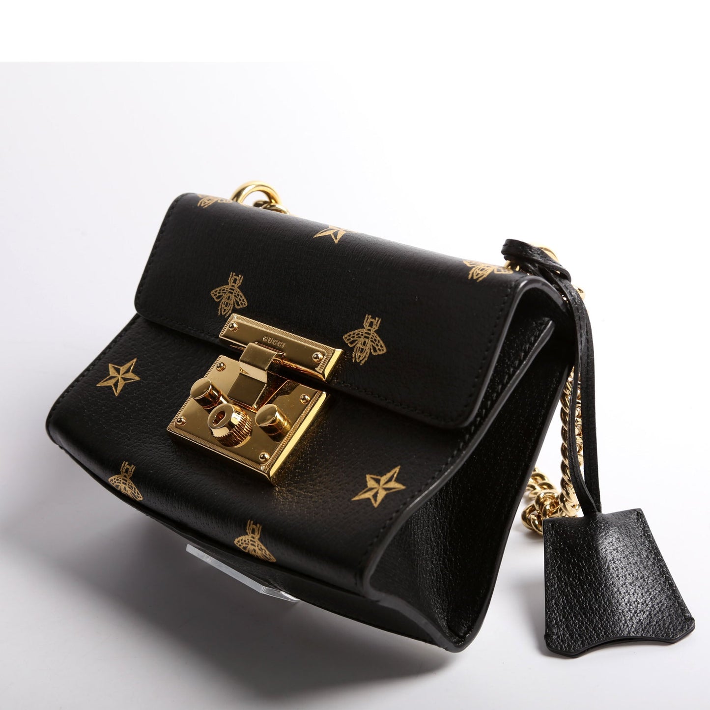 Gucci  Padlock Bee Star Leather Small