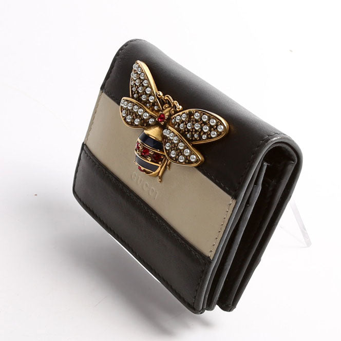 Gucci  Queen Margaret Card Case Black/Beige