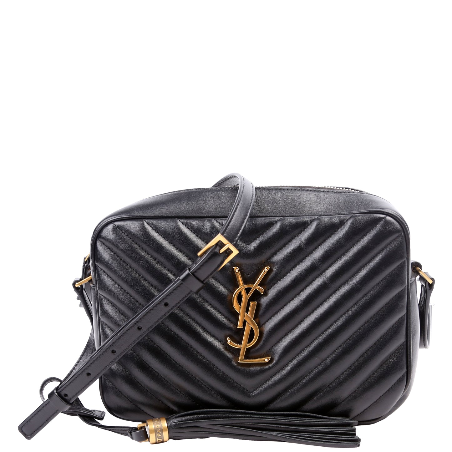 Saint Laurent Lou Camera Quilted 612544 Black Bag