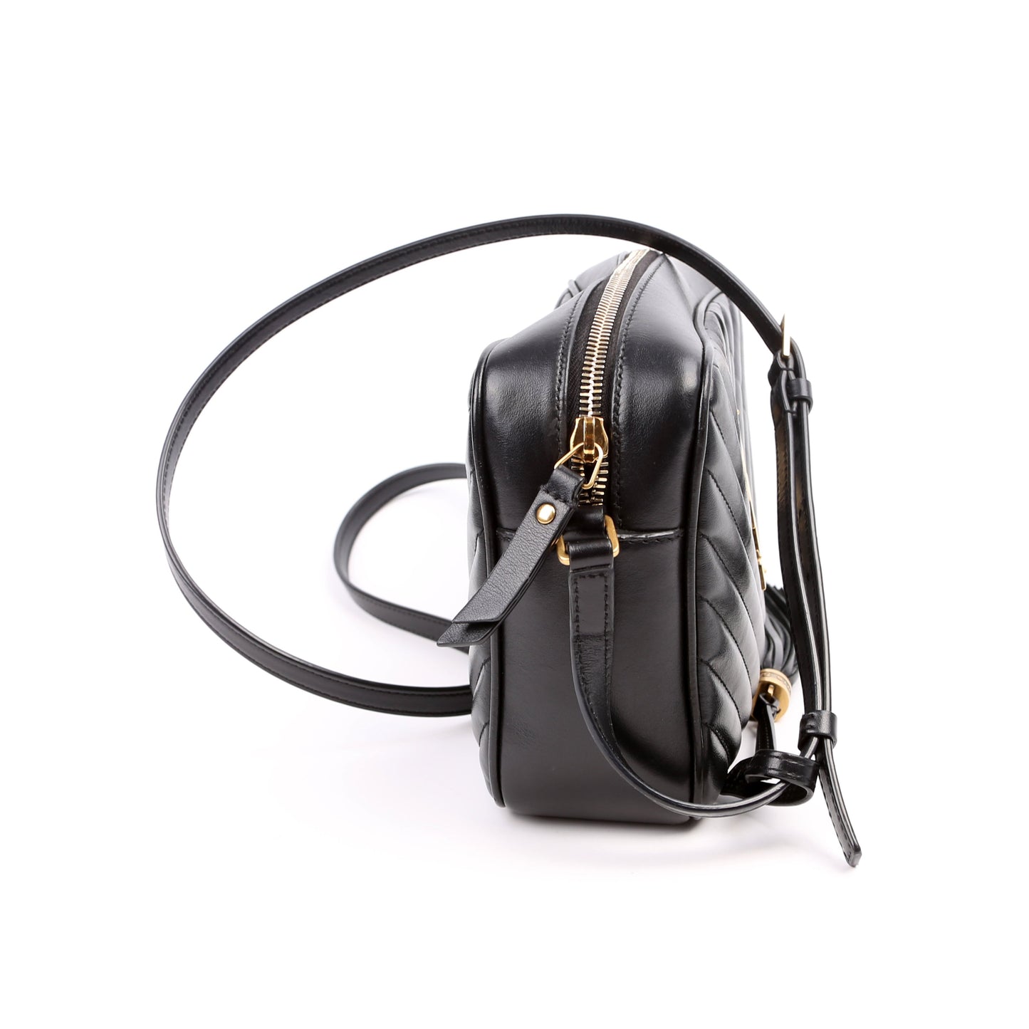 Saint Laurent Lou Camera Quilted 612544 Black Bag