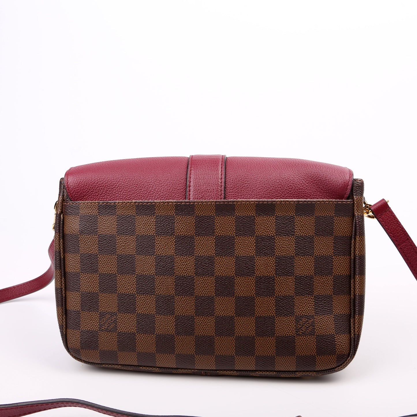 Louis Vuitton Clapton Crossbody Damier Ebene Burgundy