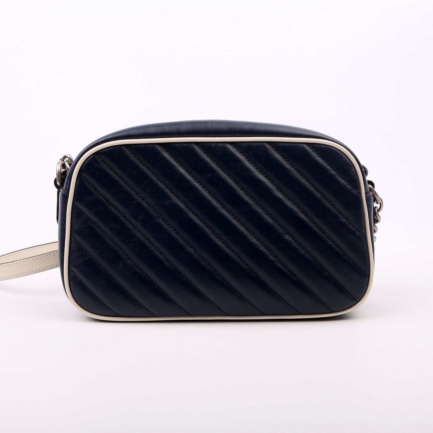 Gucci  Marmont Small Leather Camera Blue/White