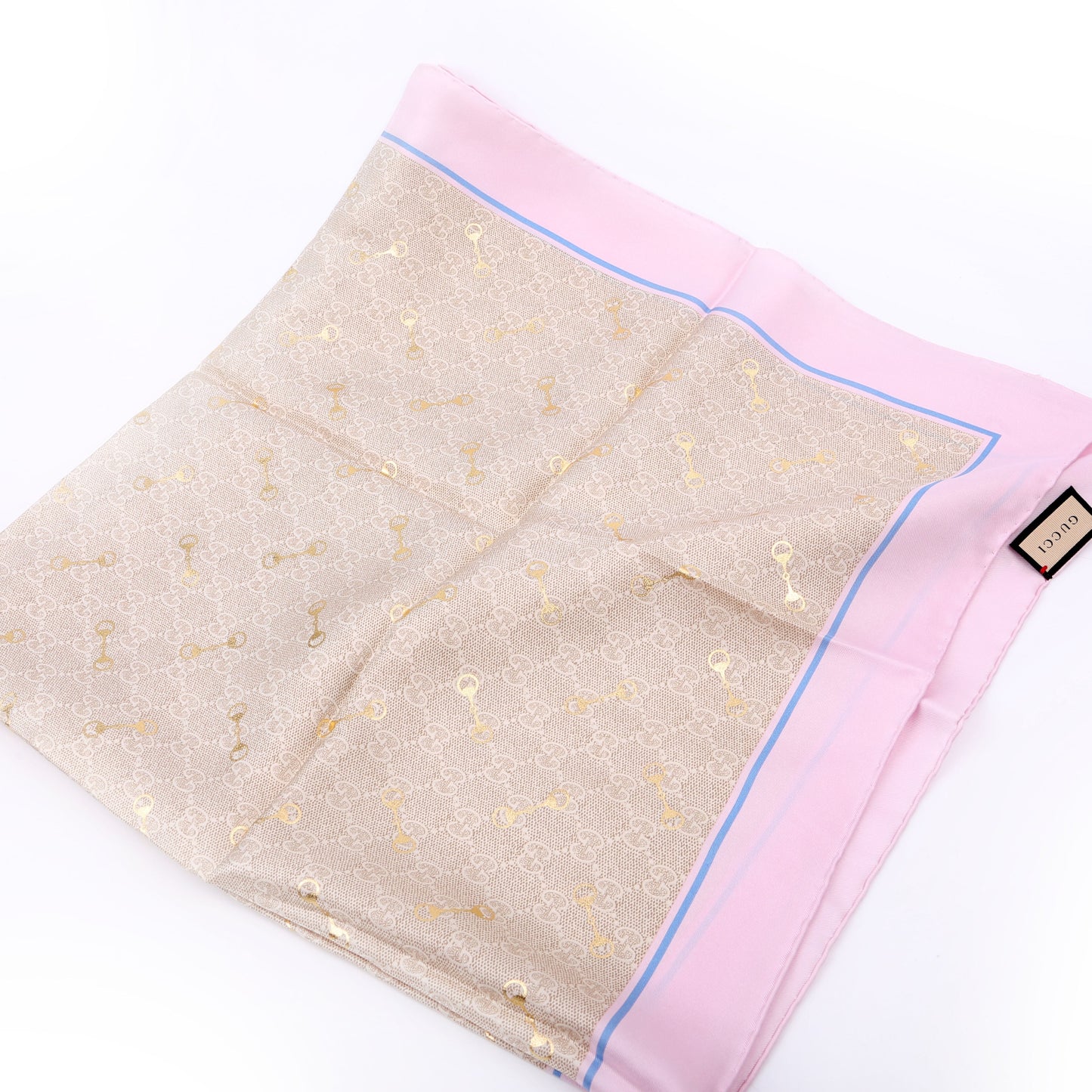 Gucci  GG with Horsebit Silk Square CM