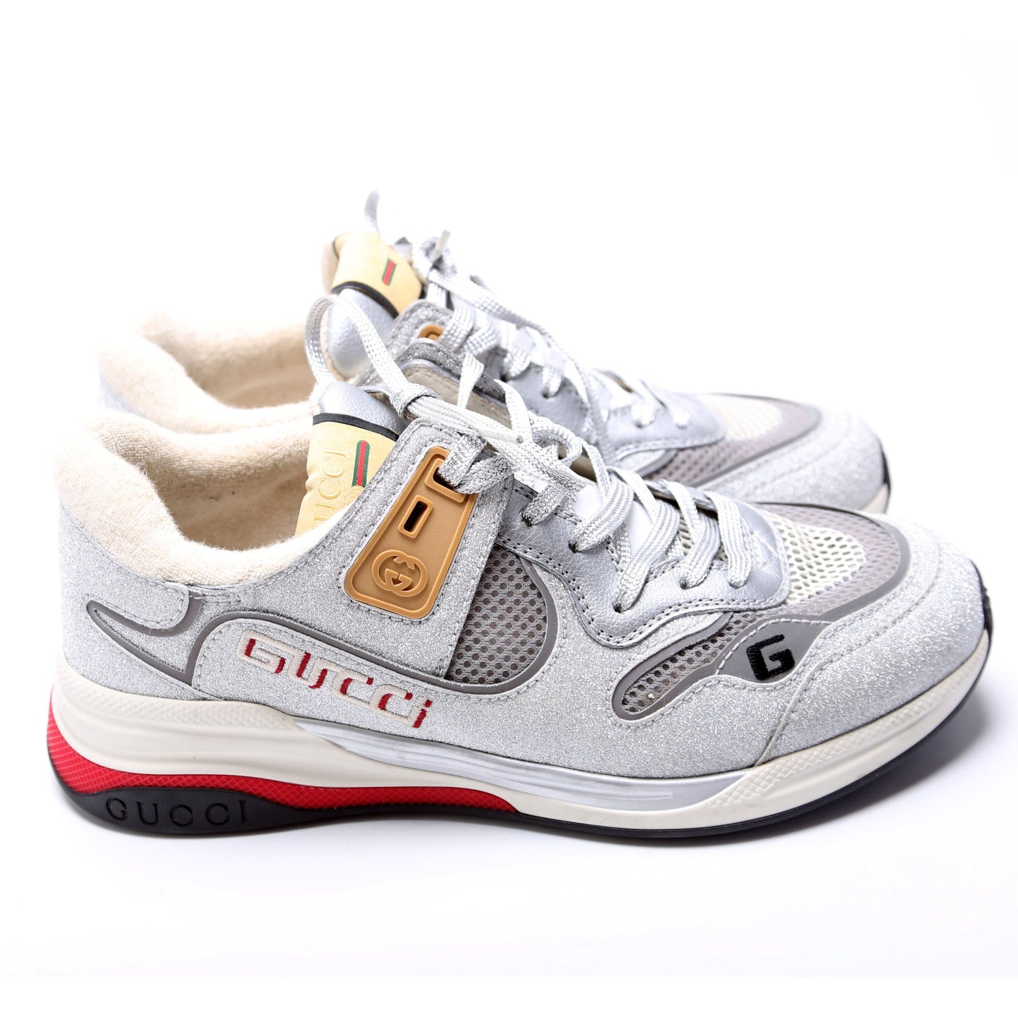 Gucci Ultrapace Sneakers Size Mens  Silver