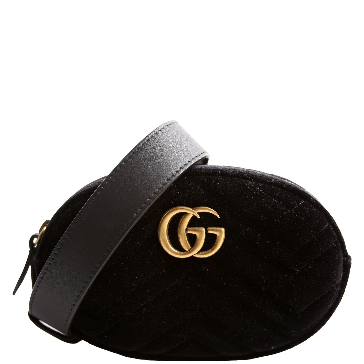 Gucci  Marmont Velvet Belt Bag Black