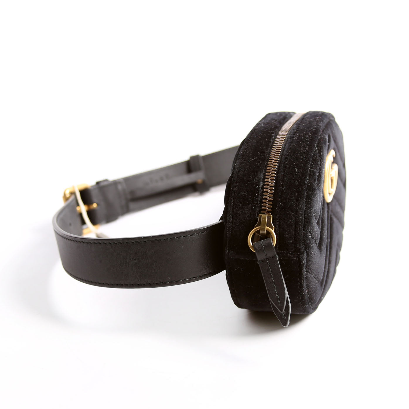 Gucci  Marmont Velvet Belt Bag Black