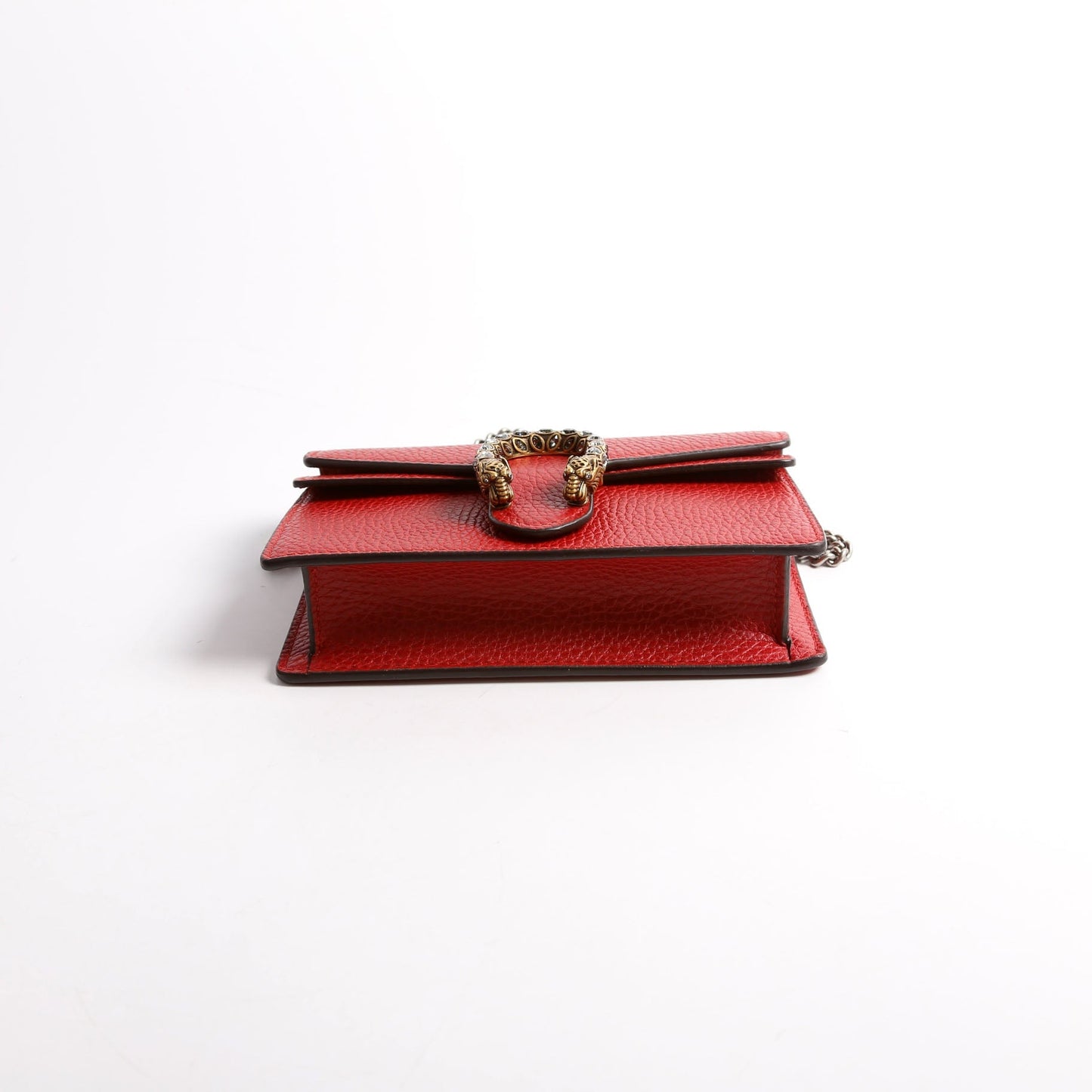 Gucci 476432 Dionysus Leather Super Mini Red Bag
