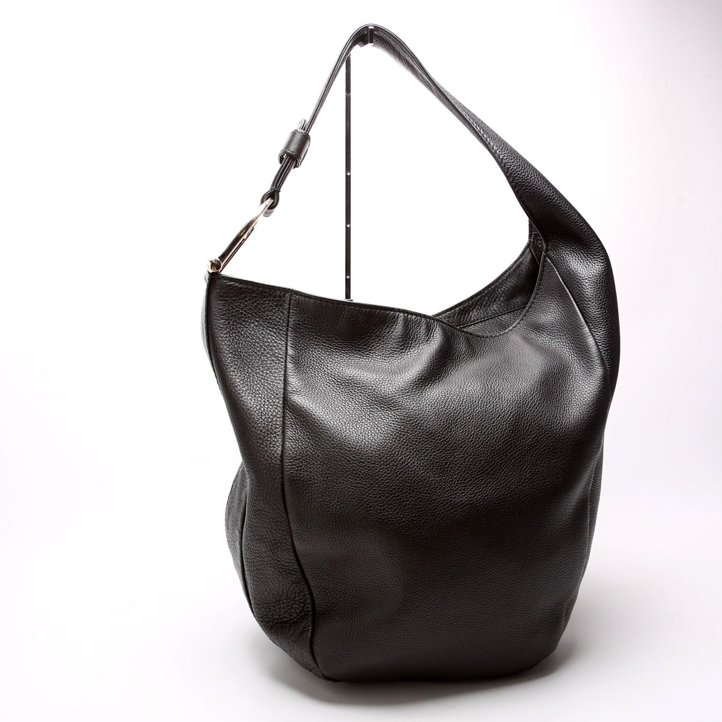 Gucci  Greenwich Leather One Shoulder Bag Black