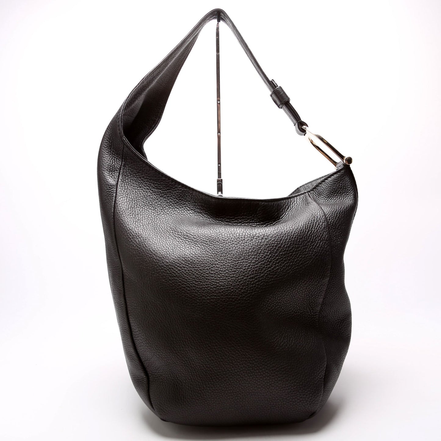 Gucci  Greenwich Leather One Shoulder Bag Black