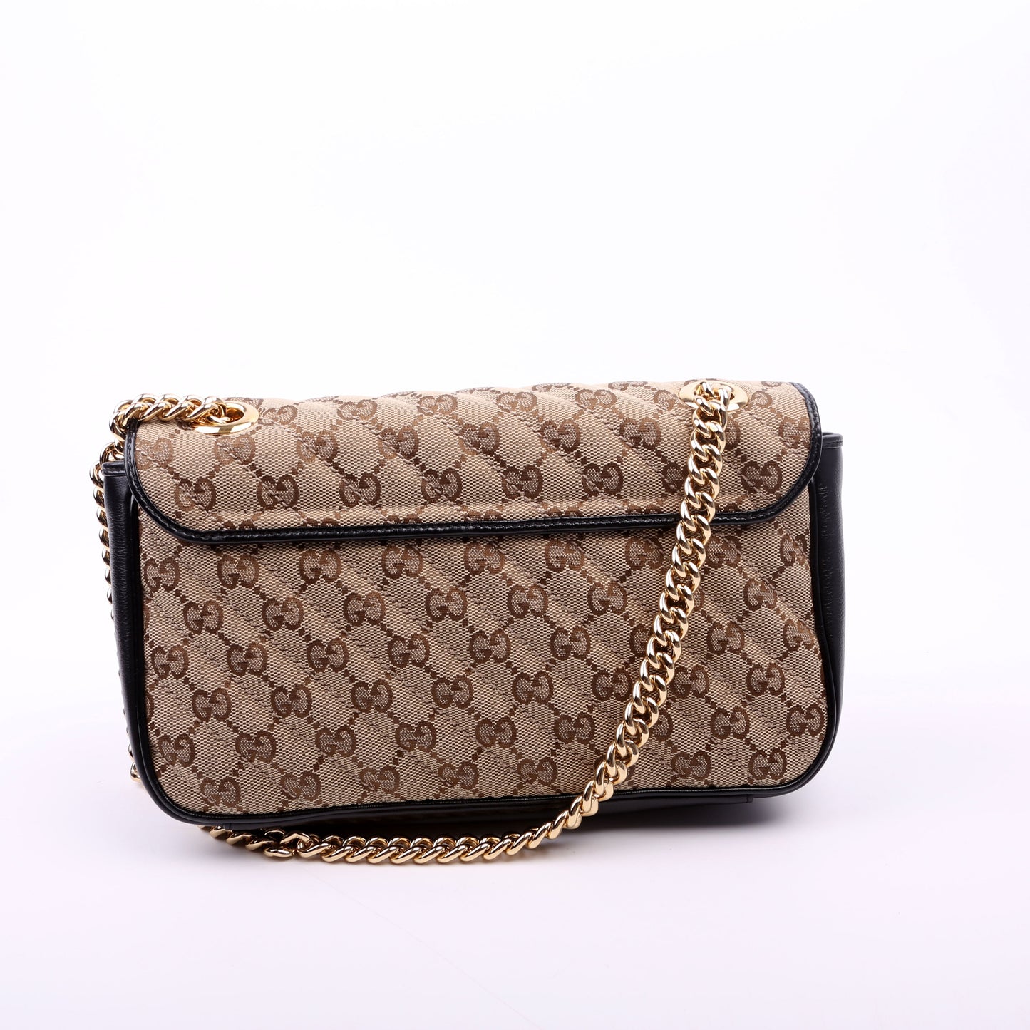 Gucci  Marmont GG Canvas Shoulder Small Flap