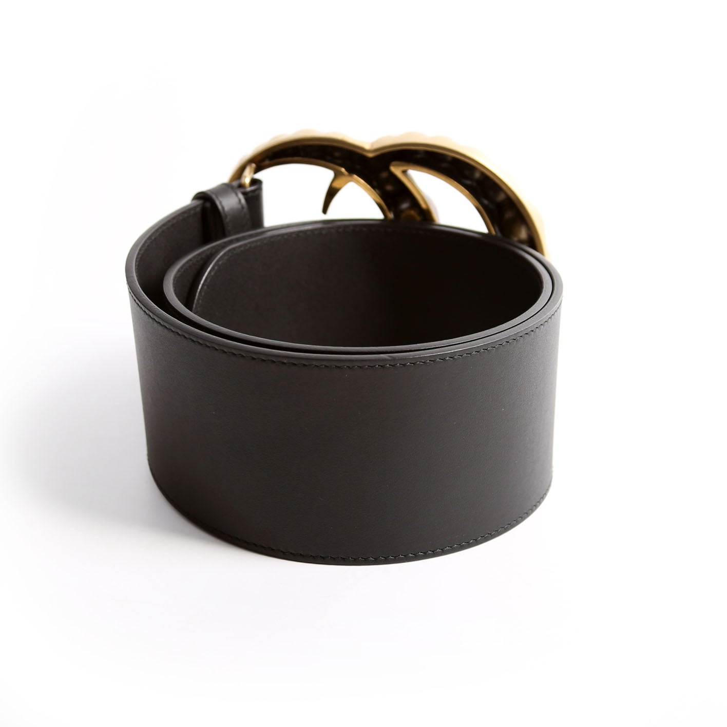 Gucci  Moon Pearl MM Belt Size / Black