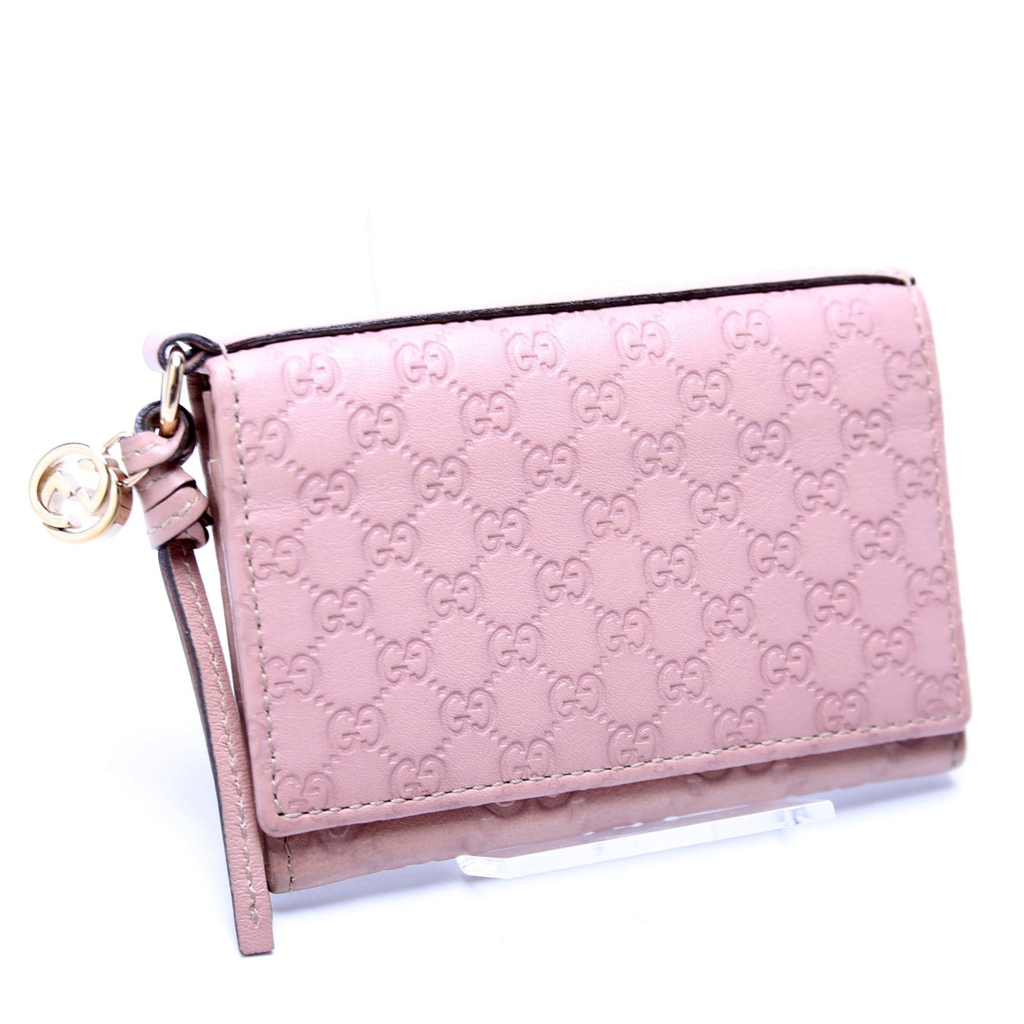 Gucci  Microguccissima Business Card Case Pink