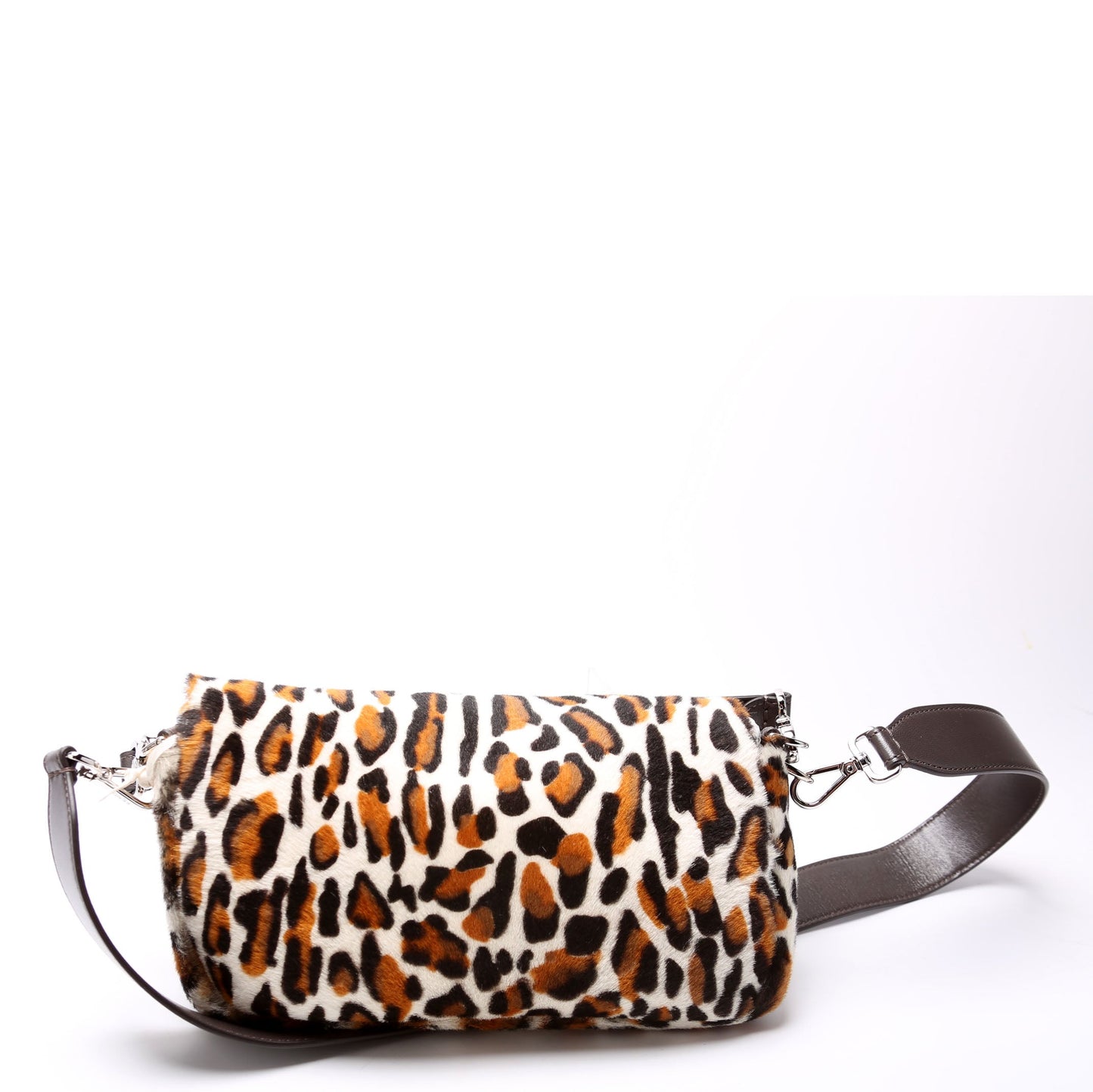 Fendi 8BR600 Leopard Printuette Calfskin Hair Bag