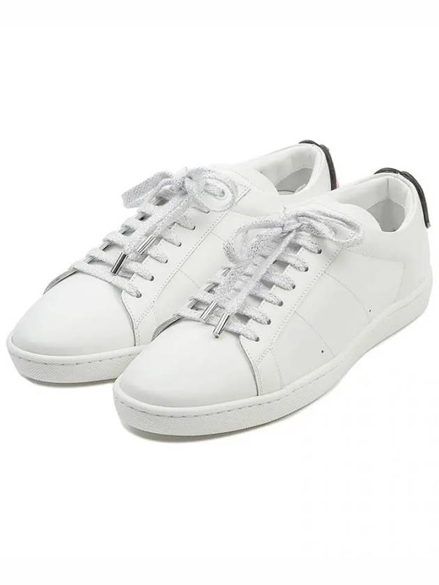 Luxury Saint Laurent Trending 2025 Signature Court Classic Lips Leather Low Top Sneakers White