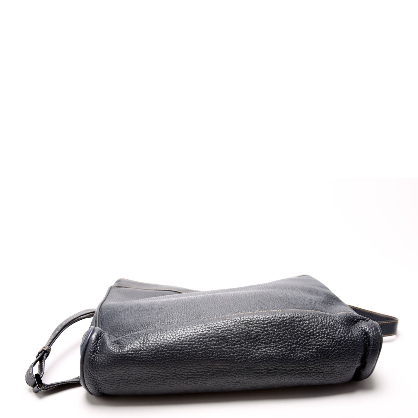 Gucci 001 110 Interlocking G Calfskin Shoulder   Navy Bag