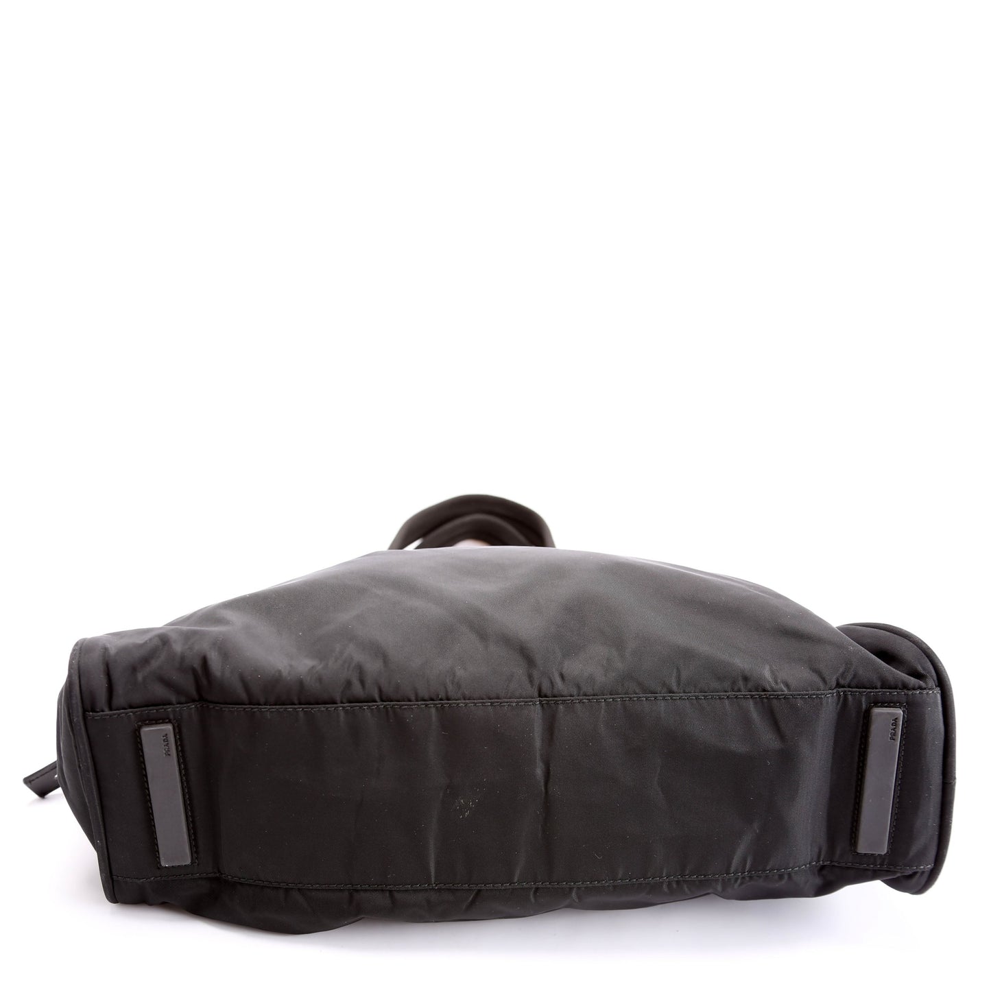 Prada Nylon Top Handle   Black Bag