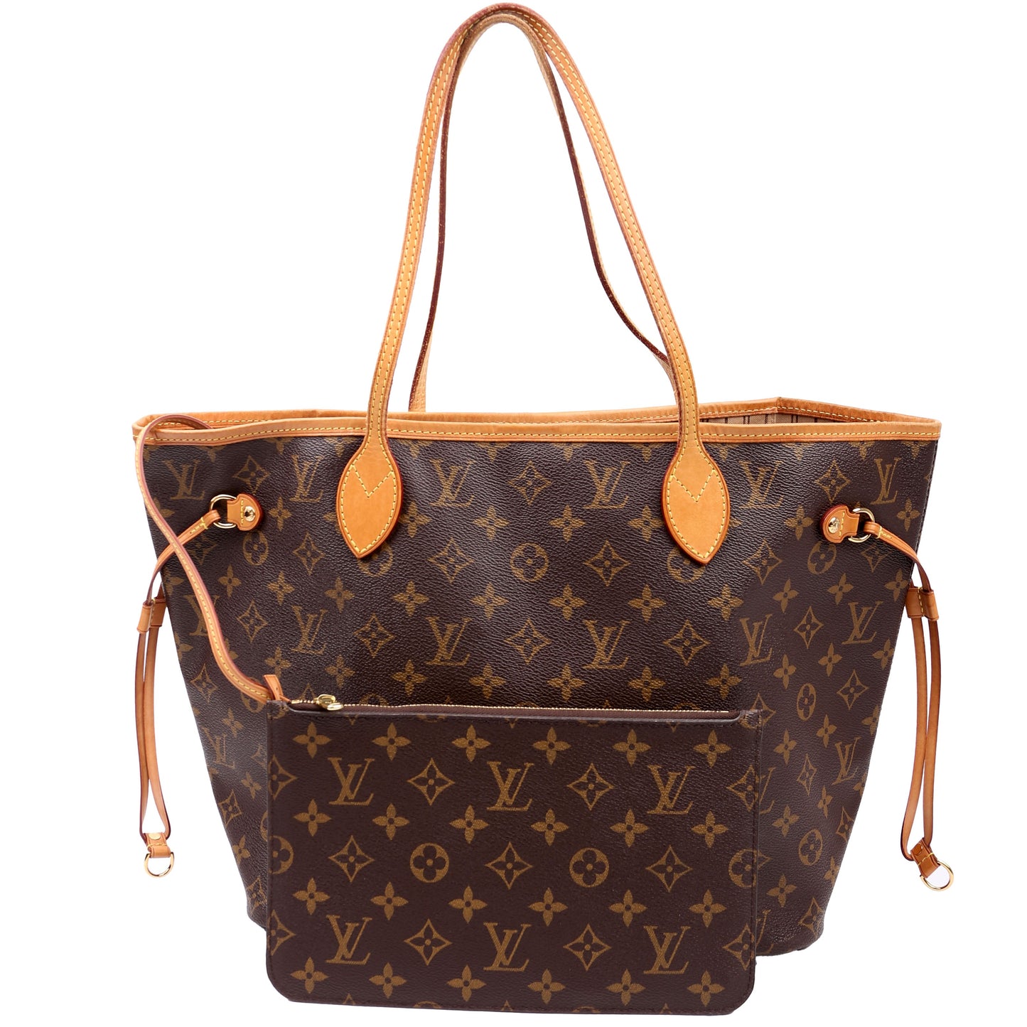 Louis Vuitton Neverfull with Wallet MM Monogram