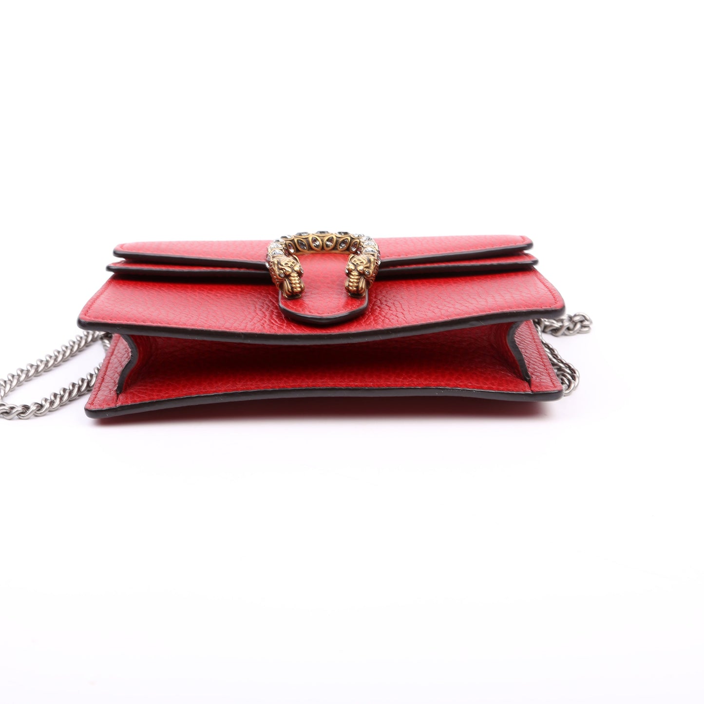 Gucci 476432 Dionysus Leather Super Mini Red Bag