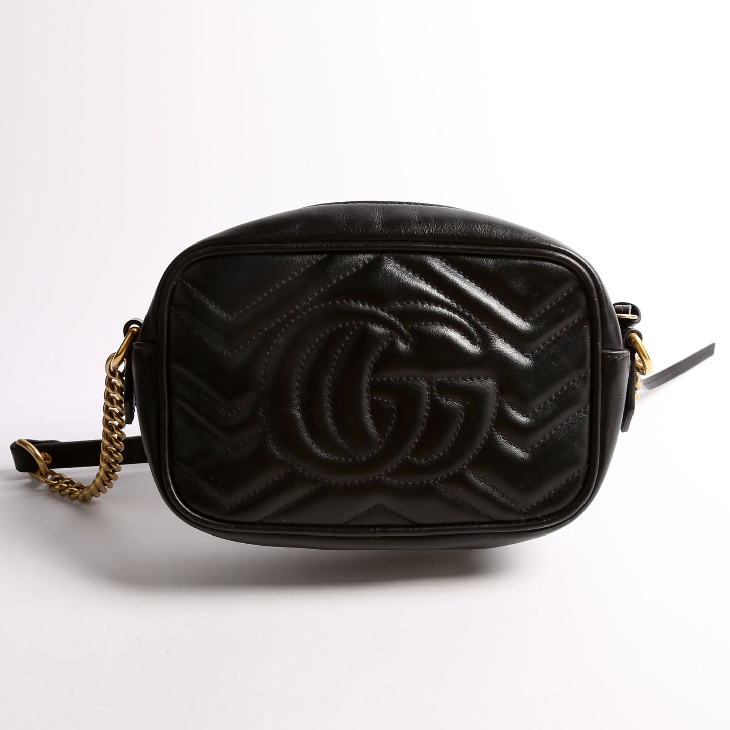 Gucci 448065 Marmont Mini Camera Black Bag