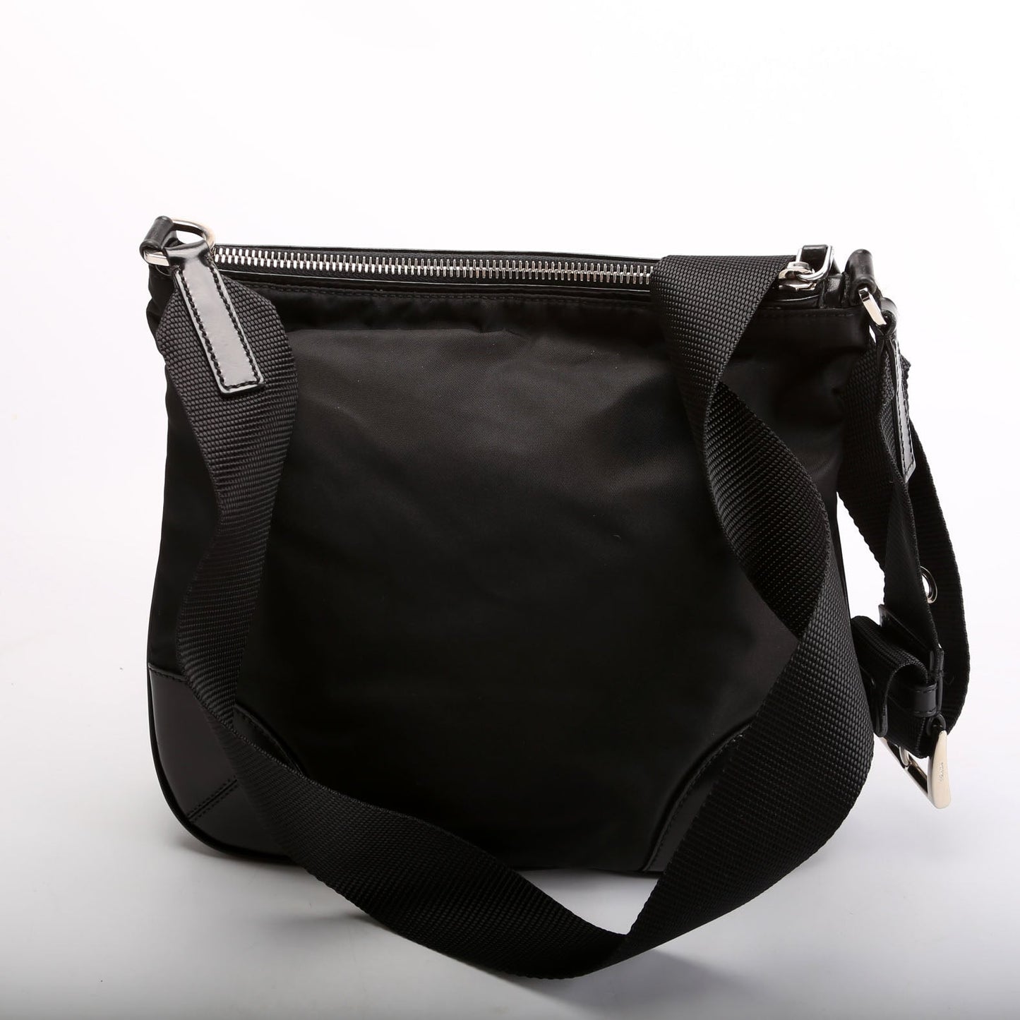 Prada BT0326 Nylon Shoulder   Black Bag