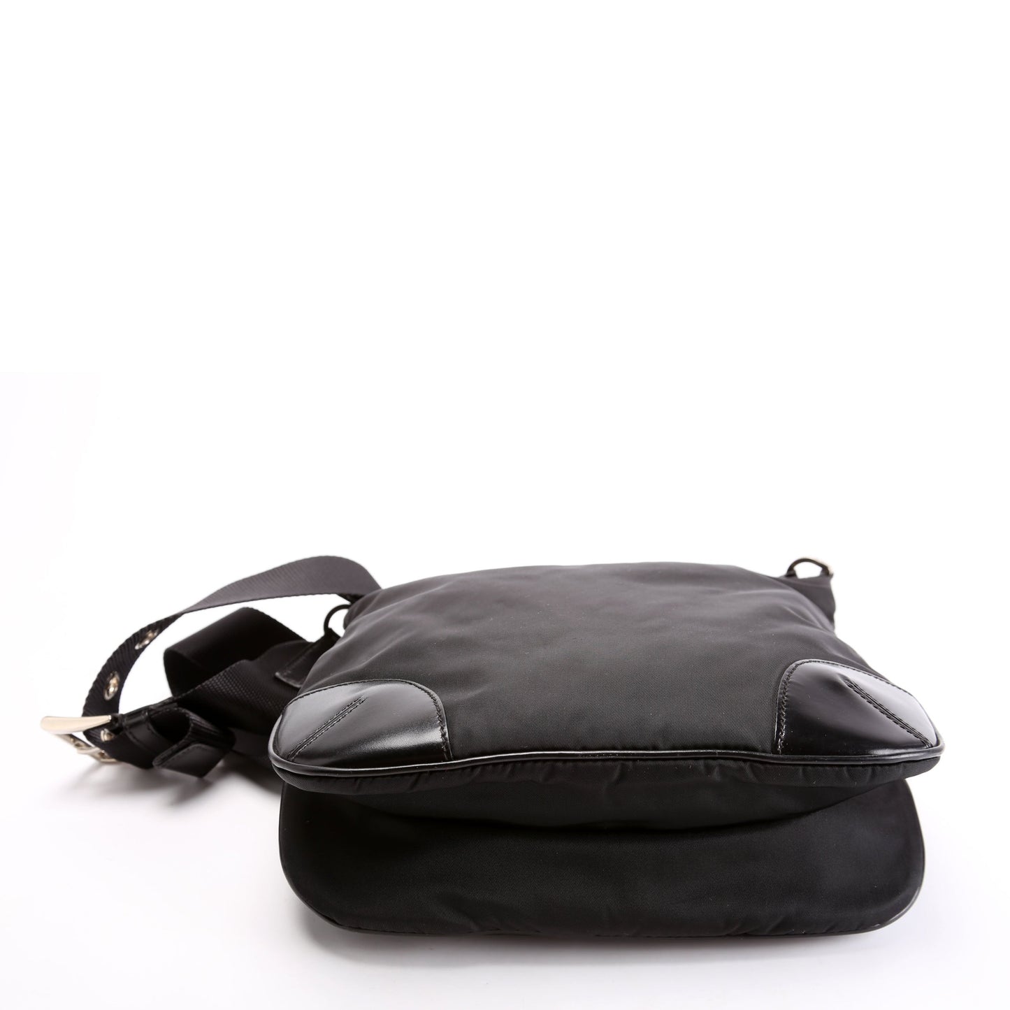 Prada BT0326 Nylon Shoulder   Black Bag