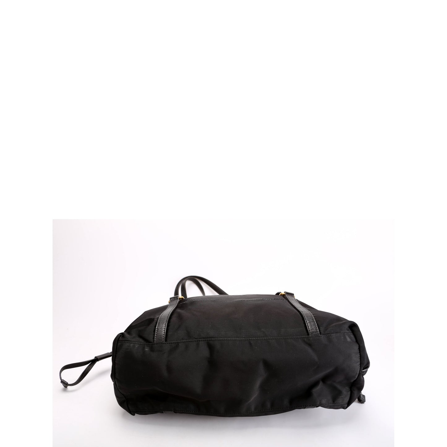 Prada Logo To   Nylon/Saffiano Black Bag