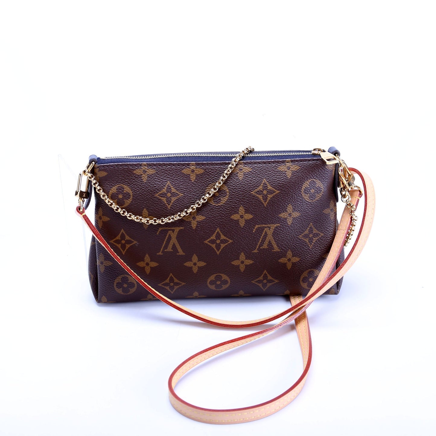Louis Vuitton Pallas Clutch Monogram Navy