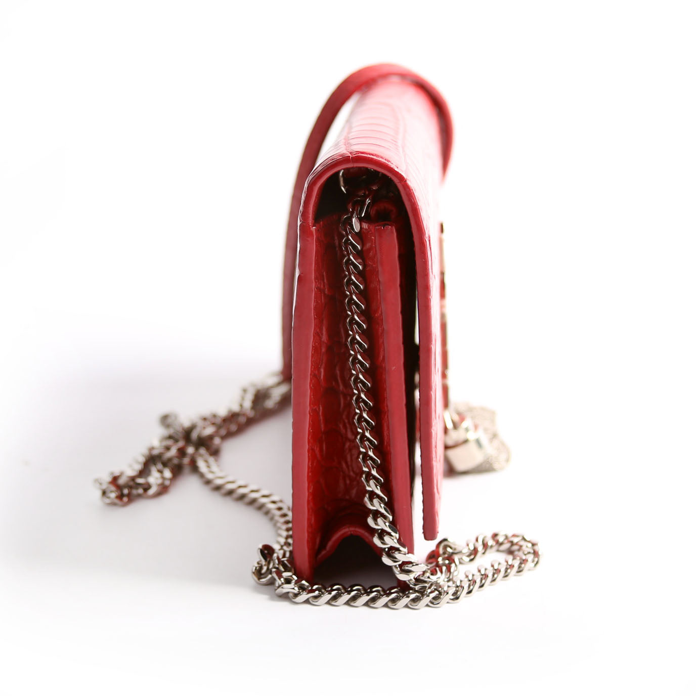 Saint Laurent Kate Tassel Chain Wallet 452159 Red Bag