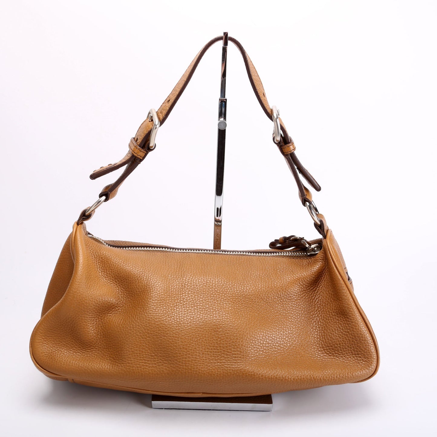 Prada Vitello Daino Small Hobo   Brown Bag
