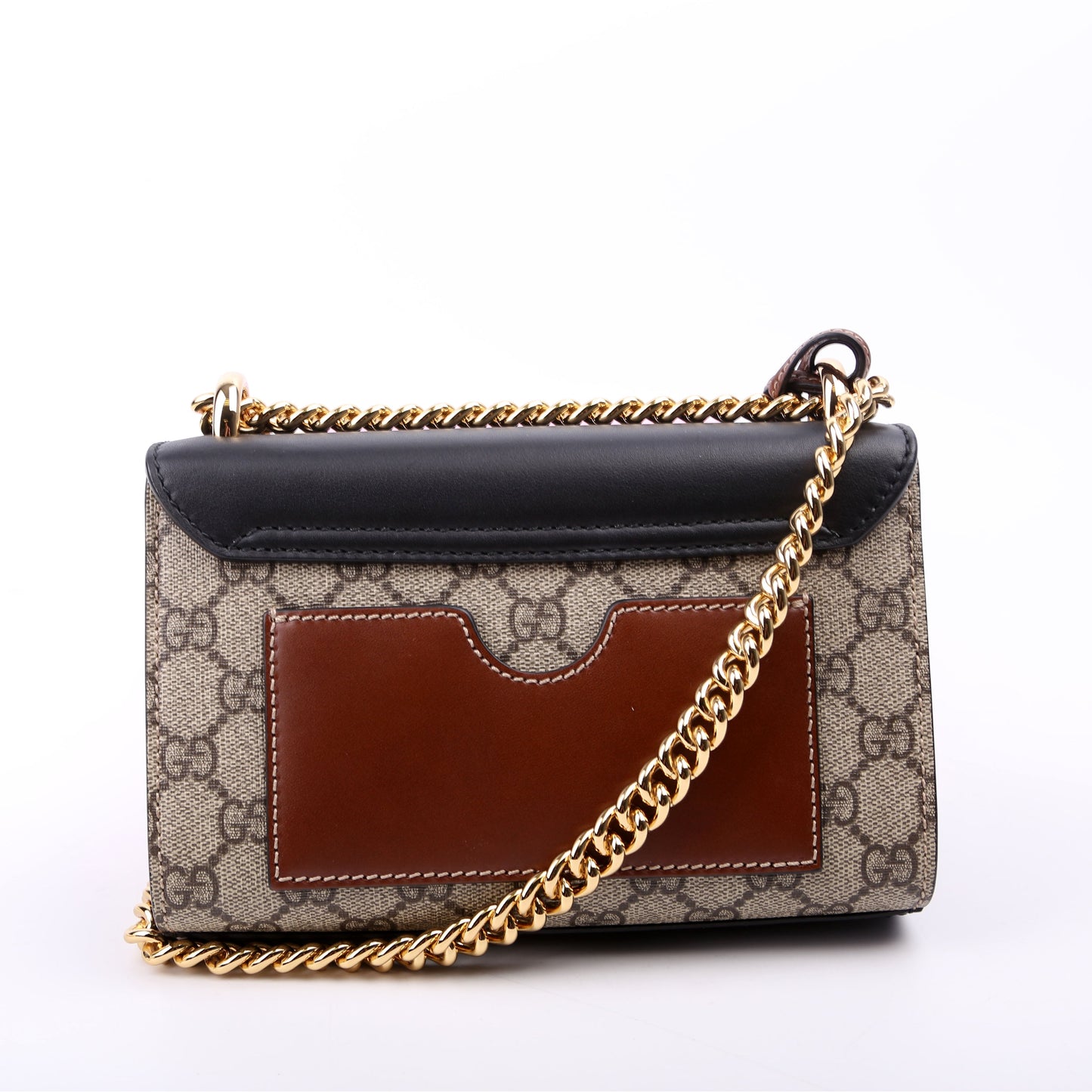 Gucci 409487 Padlock GG Supreme Small Black Bag