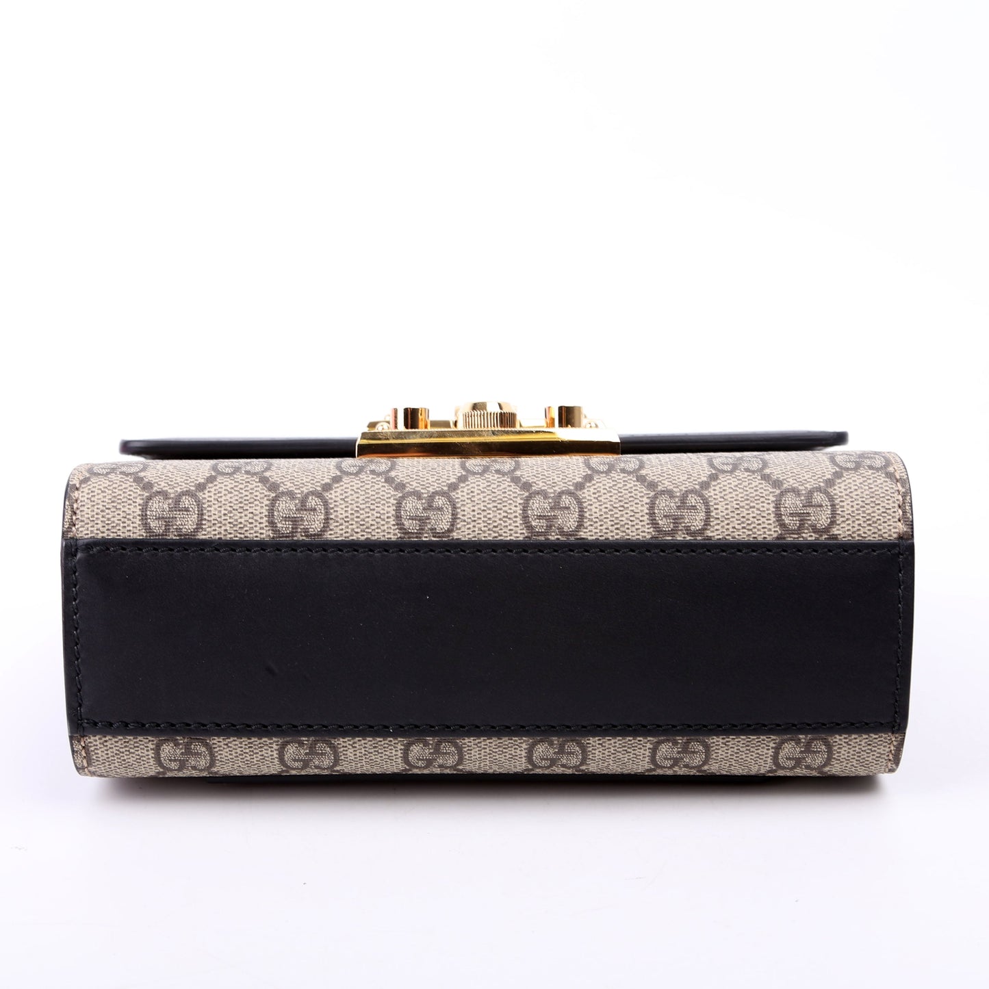 Gucci 409487 Padlock GG Supreme Small Black Bag