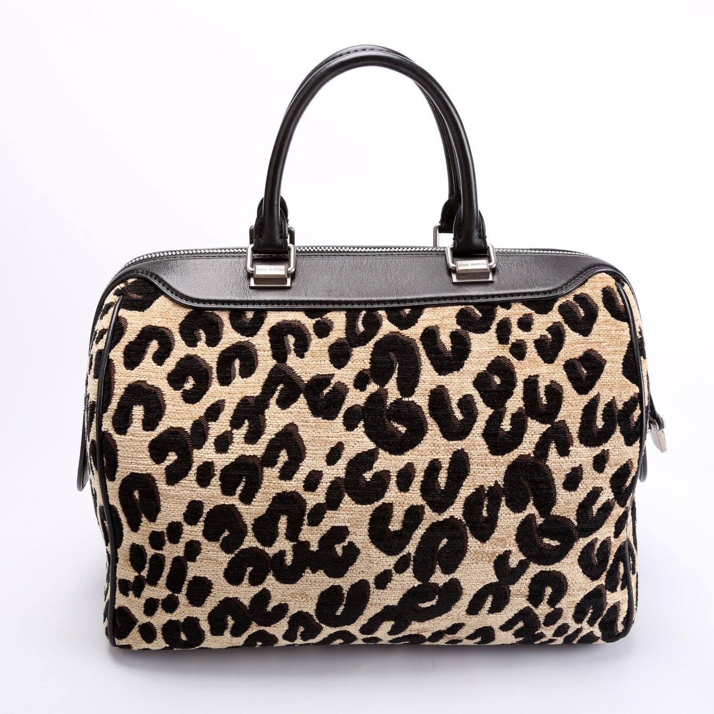 Louis Vuitton Stephen Spro  Leopard Chenille Speedy