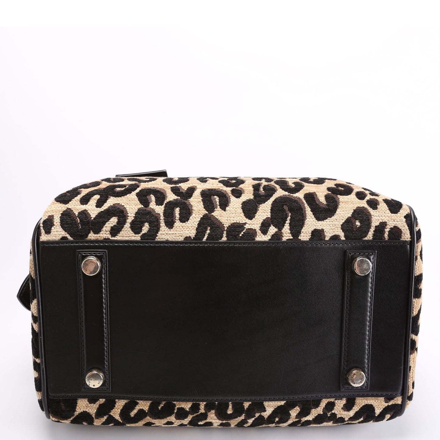 Louis Vuitton Stephen Spro  Leopard Chenille Speedy