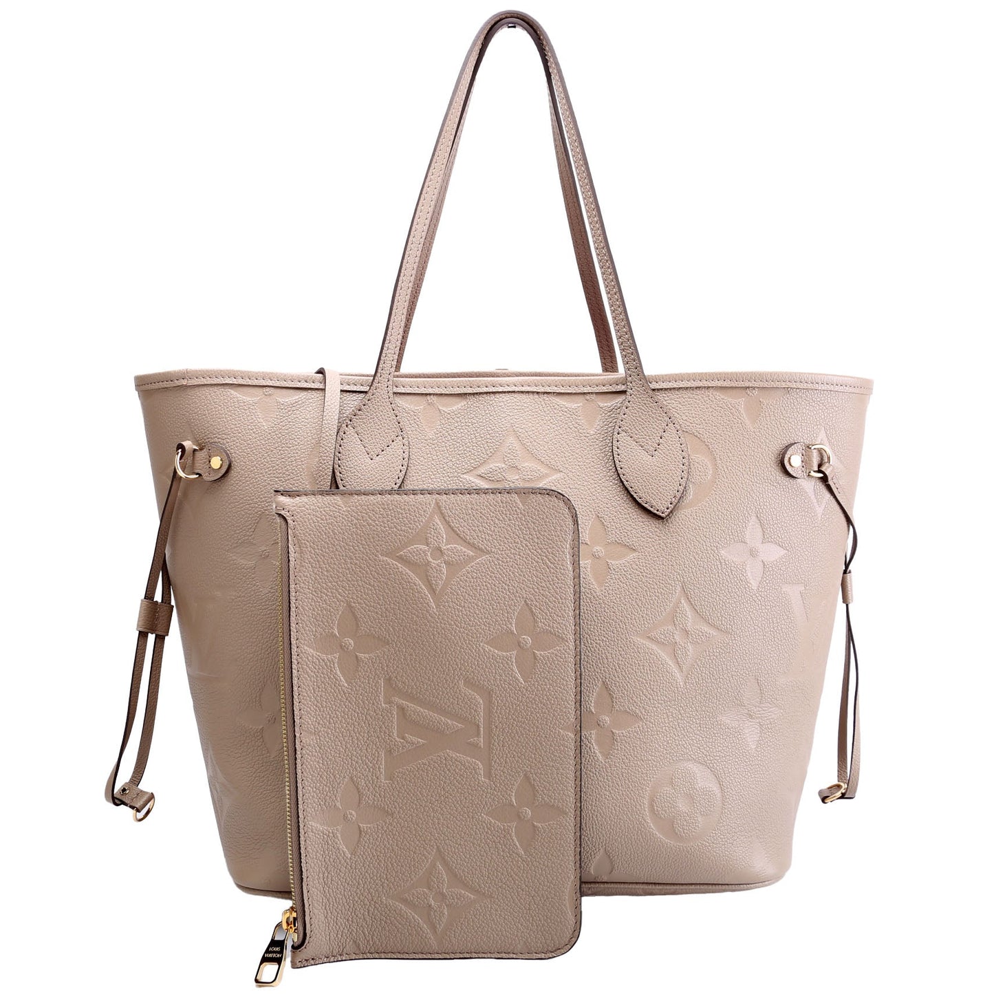 Louis Vuitton Neverfull With Wallet MM Empreinte Turtle Dove