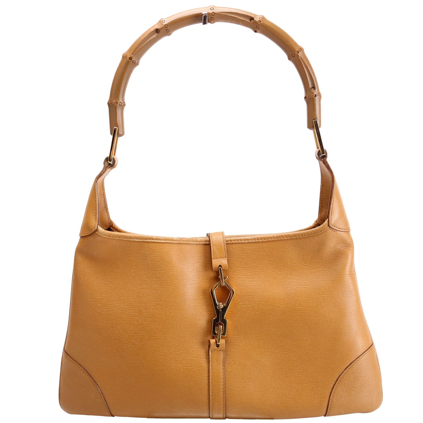 Gucci 001-4060 Bamboo Jackie   Mustard Bag