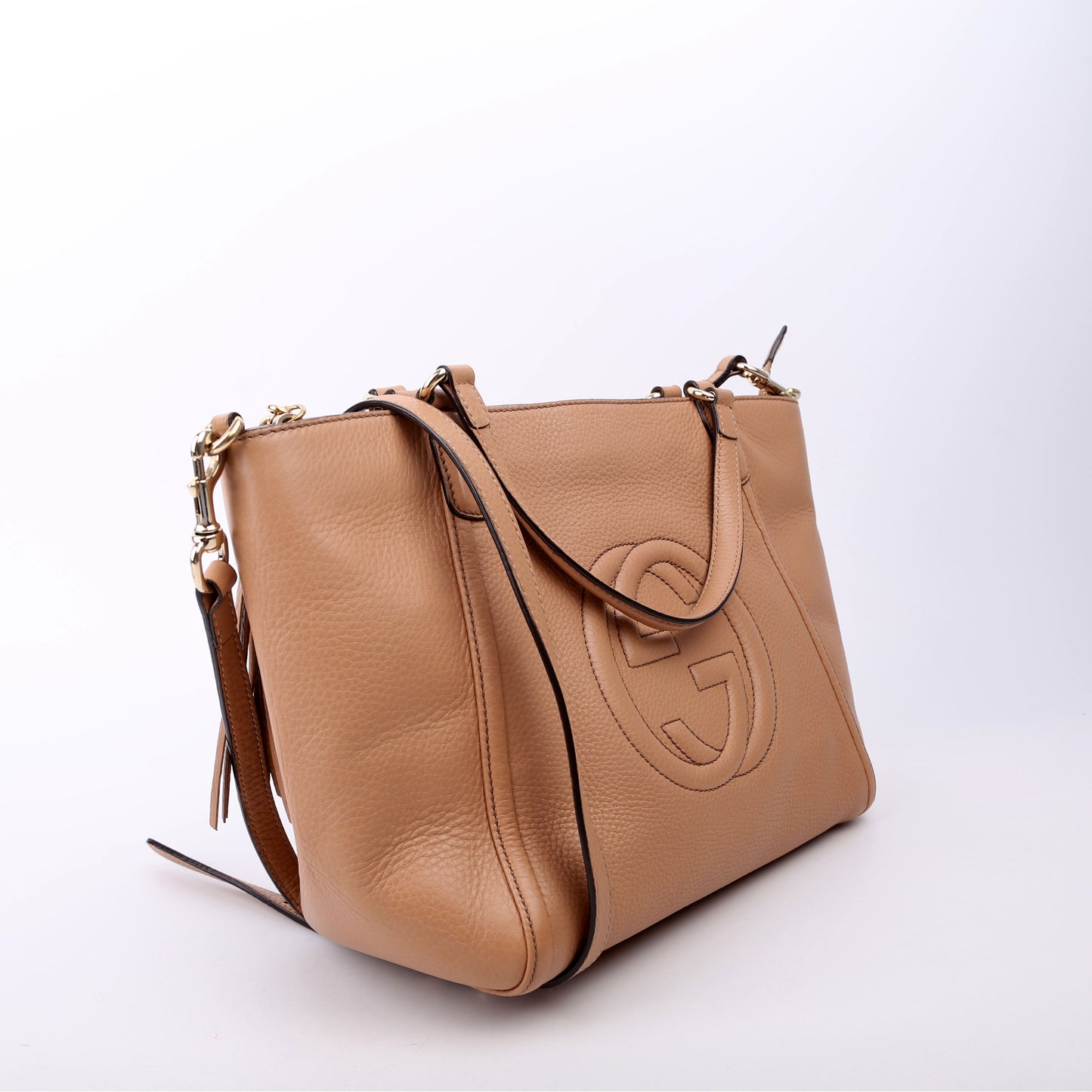Gucci 369176 Soho Crossbody Tan Bag