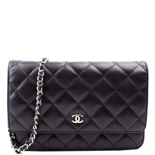 Chanel WOC Classic Quilted Lambskin Black Bag