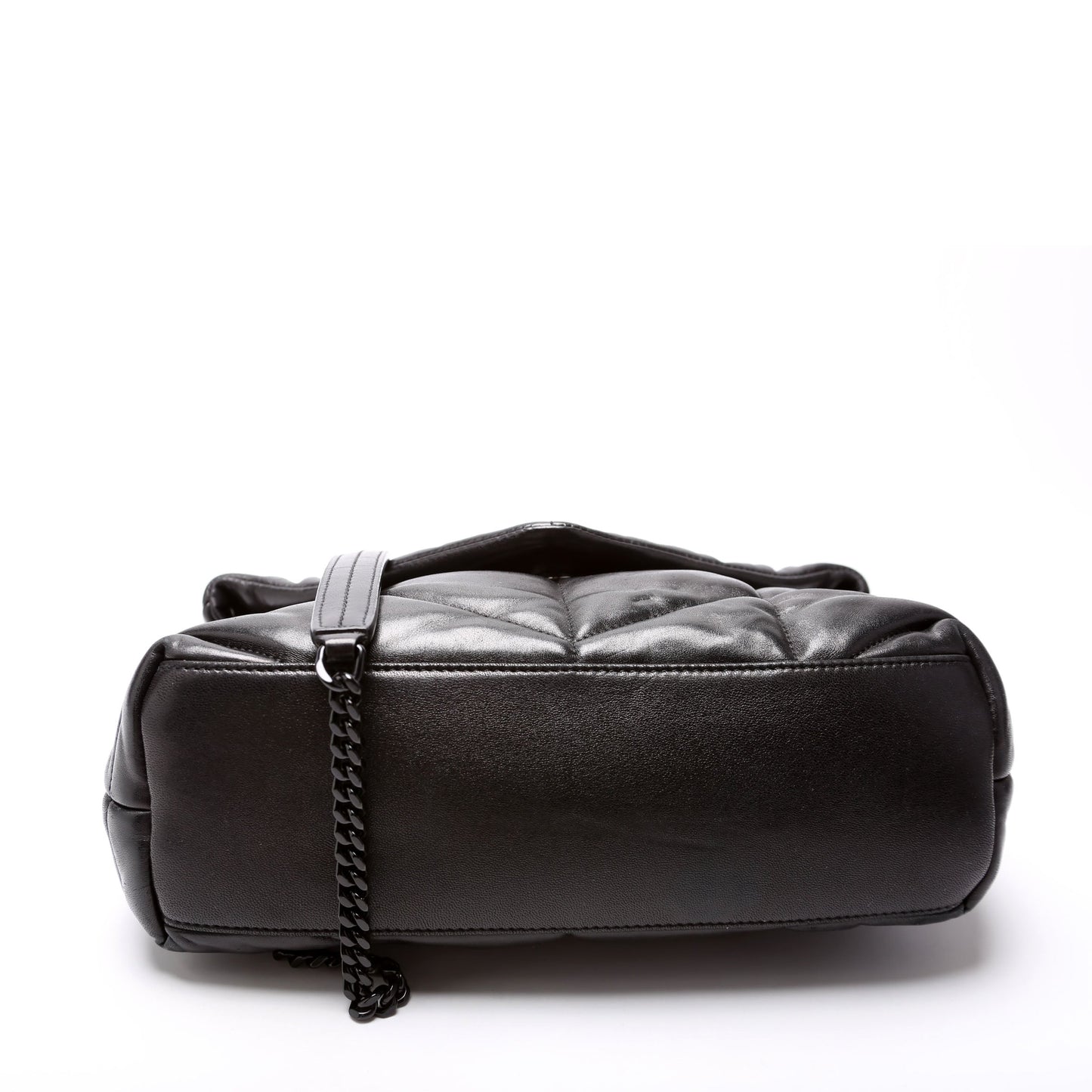 Saint Laurent Puffer Quilted Small Lambskin 577476 Black Bag